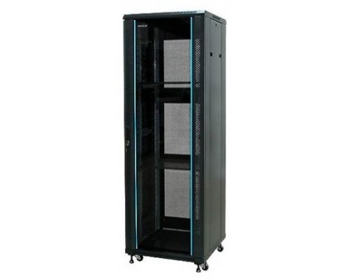 PHASAK Armario Rack 19" Phasak Pro 27U  600x600 Montado (Incluye: 2 bandejas de 19? + Regleta electrica 19? + Juego de ruedas +  Ventilacion)